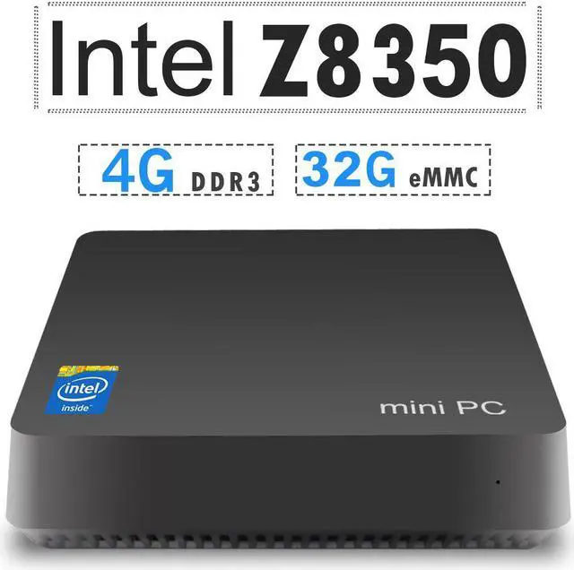Alt view image 3 of 5 - T11 Plus  ATOM 8350 Mini Pc Windows 10 Gaming PC 4GB RAM 64GB ROM VGA WiFi 1000M Mini Computador VS Beelink T4