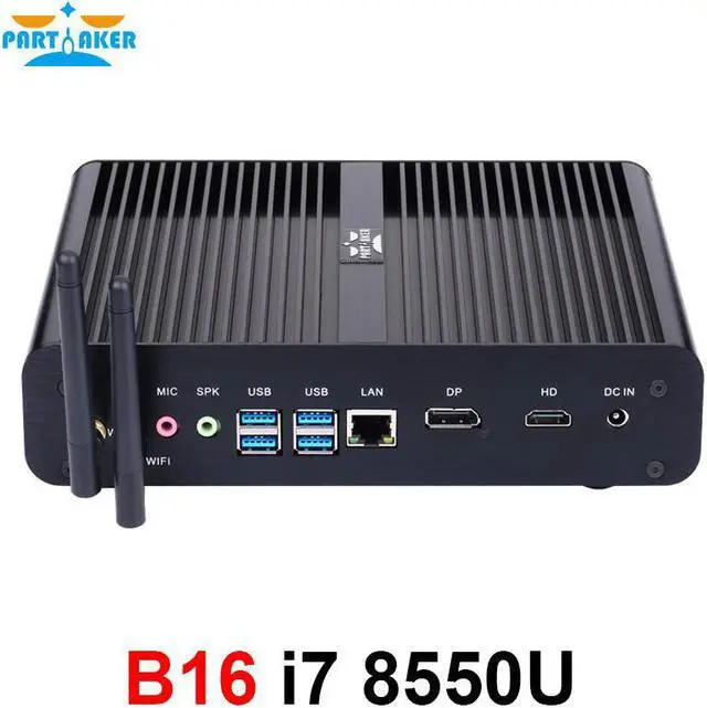 Alt view image 5 of 5 - Core i7 8565U/7560U i5 8250U/7260U DDR4 Gaming Mini PC Windows 10 HTPC Desktop Computer linux  UHD620 DP HDMI wifi