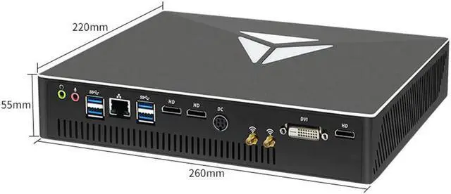 Alt view image 6 of 7 - Gaming Mini PC Intel i7-10900F Nvidia GTX1050TI NUC Window10/11 2*HD2.0 4*HTPC 4K Desktop Computador
