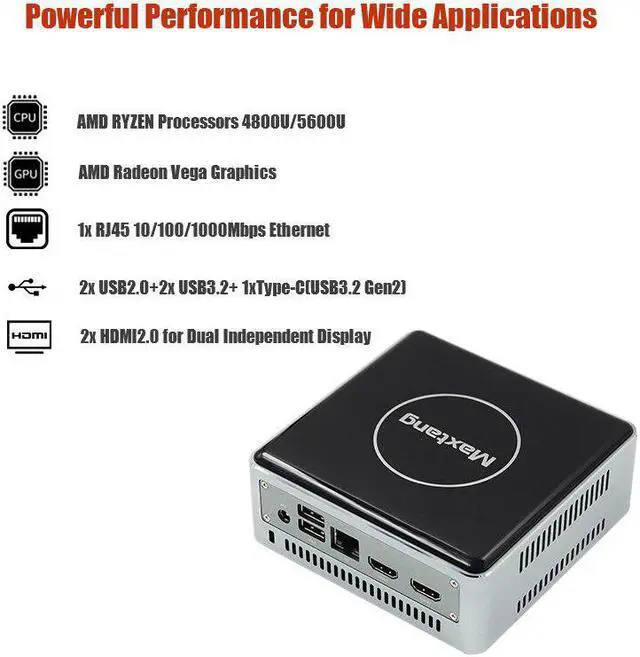 Alt view image 4 of 7 - Gaming Mini PC Intel i7-10900F Nvidia GTX1050TI NUC Window10/11 2*HD2.0 4*HTPC 4K Desktop Computador