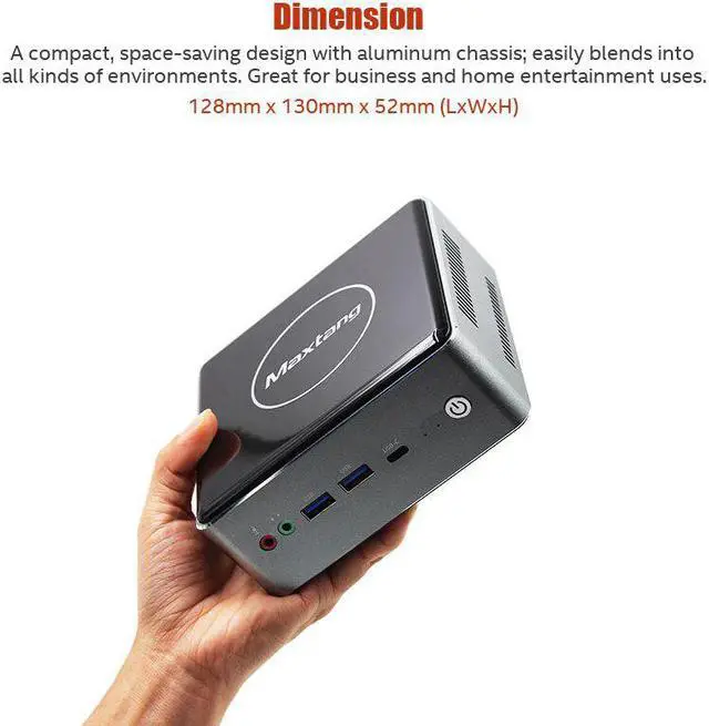 Alt view image 2 of 7 - Gaming Mini PC Intel i7-10900F Nvidia GTX1050TI NUC Window10/11 2*HD2.0 4*HTPC 4K Desktop Computador