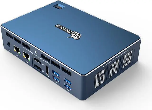 Alt view image 5 of 5 - beelink GT-R AMD Ryen 5 3550H 8GB RAM 512GB SSD WIFI 6 GTR MINI PC Windows 10 HDD 4K Voice Interaction Smart Computer PC