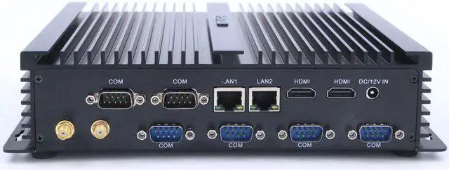 Main image of Barebone Mini PC Core i7 4500U i5 4200U Windows 10 Rugged ITX Case Embedded Industrial Computer 2 LAN HDMI 6 COM Nettop