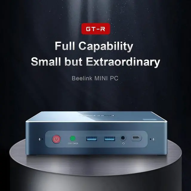 Alt view image 2 of 5 - GT-R Mini PC  Ryzen 5 3550H WIFI6 16+512GB SSD Support Windows 10 Voice Interaction Office PC Gaming Computer TV BOX