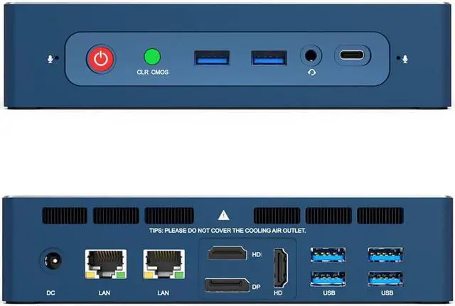 Alt view image 3 of 5 - GT-R Mini PC  Ryzen 5 3550H WIFI6 16+512GB SSD Support Windows 10 Voice Interaction Office PC Gaming Computer TV BOX