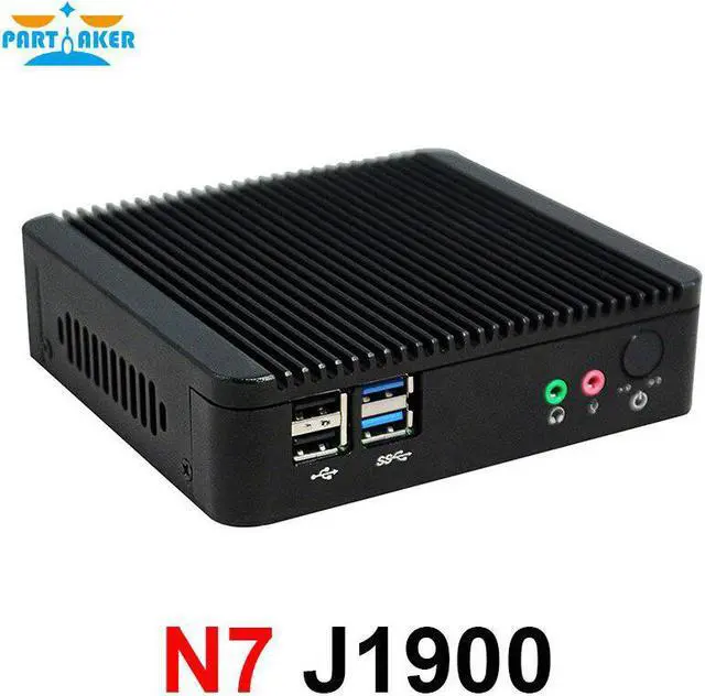 Alt view image 2 of 5 - N7 Pure aluminum fanless Nano itx J1900 cheapest mini pc for office