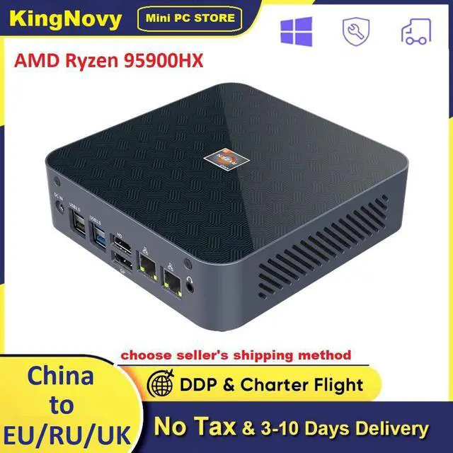 Alt view image 5 of 5 - KingNovy S500+ NUC Gaming Mini PC AMD Ryzen 9 5900HX 7 5800U 2.5G LAN 2*DDR4 NVMe SSD  Windows 11 4K HTPC Micro Desktop Computer