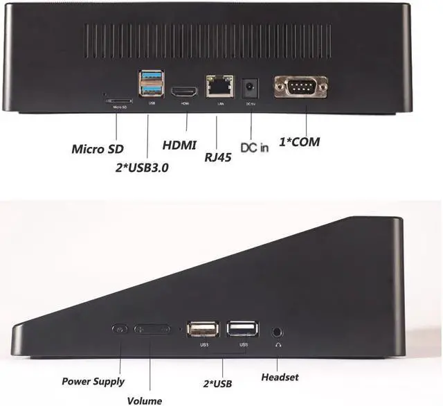 Alt view image 2 of 3 - PC Box Desktop Tablet PC All In One Windows 10 Home  J3355 10.1" 4GB RAM SSD M.2 For Pos 3D Printer Education Medicine