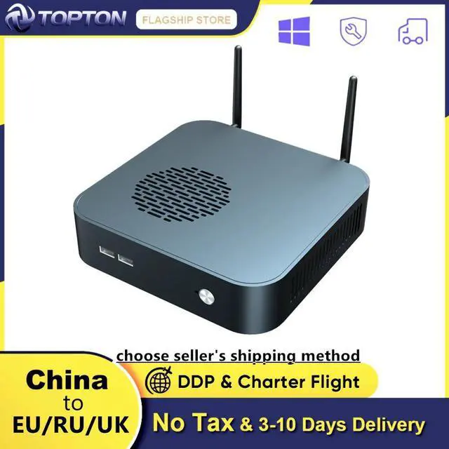 Alt view image 4 of 5 - Topton Mini Computer 7nm AMD Ryzen 7 4800H 8 Core 16 Threads 8M Cache Nvme 2*DDR4 Nuc Windows 11 10 AX WiFi6 Desktop Gaming PC