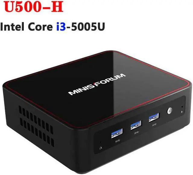 Alt view image 5 of 5 - MINISFORUM U500-H Windows 10 Mini Pc Intel Core I3-5005U Liunx 8GB 128GB 256GB 5.8G WiFi Mini Computador Gamer VS beelink L55
