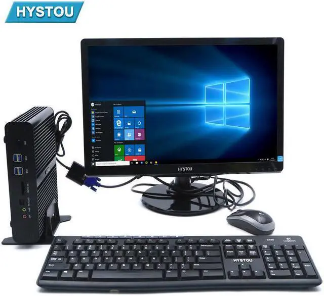 Alt view image 5 of 5 - Gaming Mini PC Fanless PC Industrial Tablet PC All in One Desk PC Computer Core i7 5500U 2 Lan Wifi Windows 10 Intel NUC