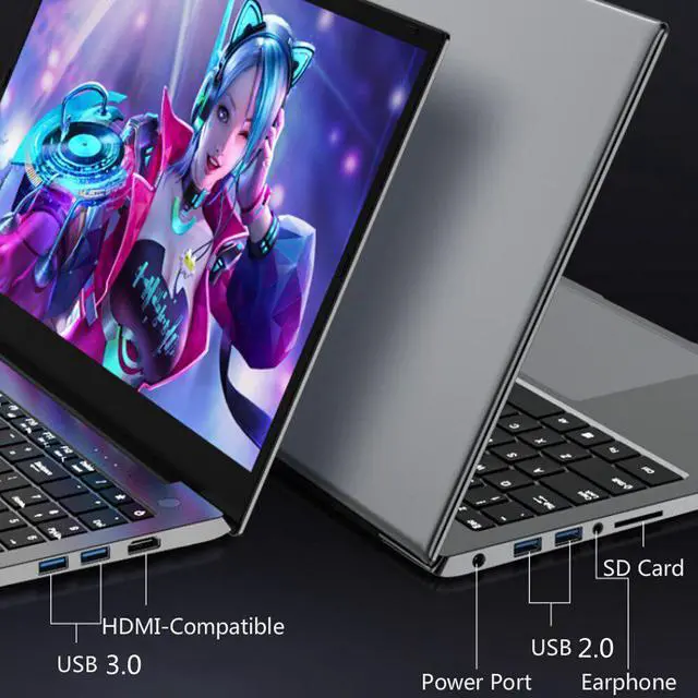 Alt view image 4 of 5 - 15.6 Inch Gaming Laptop Intel i7 1165G7 i5 1135G7 Nvidia MX450 Windows 10/11 Narrow Border Ultrabook Notebook Fingerprint PC