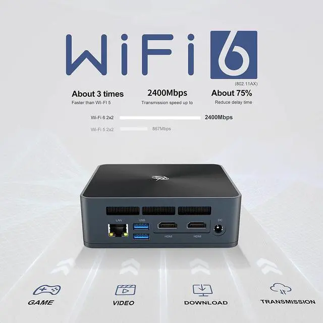 Alt view image 3 of 5 - SEi10 Windows 10 10thMini PC  Ice Lake-U i3-10110U Host 3.4Ghz WIFI 6 BT5.0 Three Screen Display 4K HD Media Player