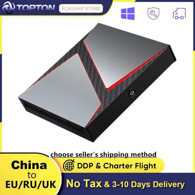 Main image of Toptop Newest Gaming PC Core i9 9980HK i9 9880H i7 9750H Nvidia GTX 1650 4GB Mini PC Game Desktop 2*DDR4 64GB Windows 10 4K TPM