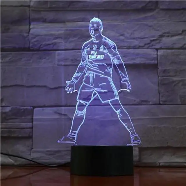 Alt view image 5 of 5 - 3D Lamp Football LED Night Light Home Decoration Luminaries Child Boy Birthday Gift Table Nightlight All Soccer Club Logo