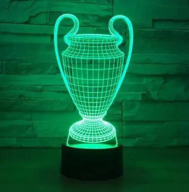 Alt view image 4 of 5 - 3D Lamp Football LED Night Light Home Decoration Luminaries Child Boy Birthday Gift Table Nightlight All Soccer Club Logo