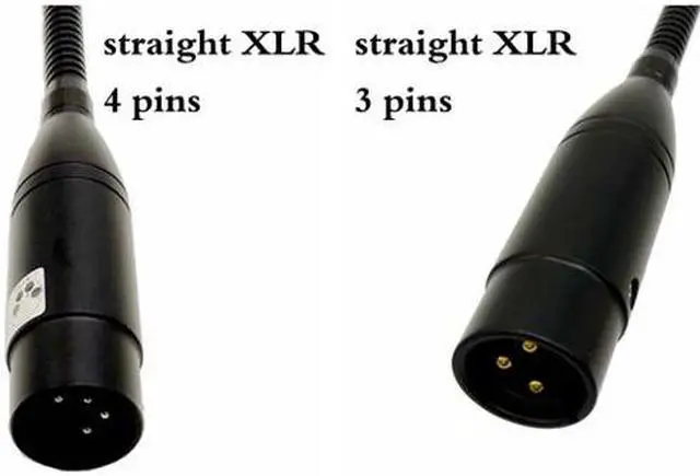Alt view image 5 of 5 - 12V 1W LED 3 PINS 4 PINS XLR LED GOOSENECK LIGHT FOR AUDIO CONSOLE