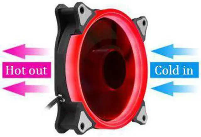 Alt view image 4 of 5 - 12 models multicolor RGB Case circle Cooling 2ring cpu led Fan 120mm 12cm RGB LED Ring For Computer Cooler water cooler Radiator