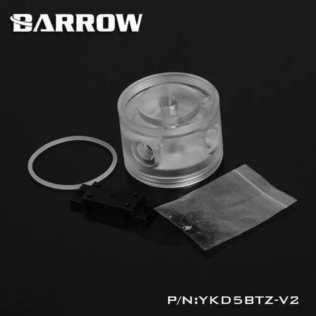 Main image of YKD5BTZ-V2 / PD5BTZ-V2 POM / PMMA Acrylic water pump top for D5 / MCP655 serise pump computer water cooling.