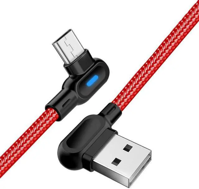 Alt view image 5 of 5 - USB Type C 1M 2M  Usb  Fast Charging 90 Degree Cable For  S8 S9 S10   Charger Cord Dropshipping