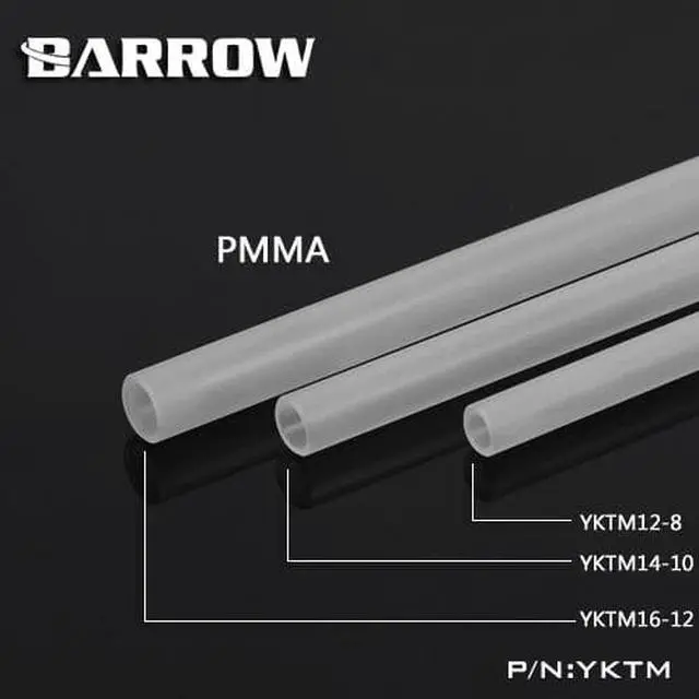 Alt view image 3 of 5 - YK1208/YK1410/YK1612,  500mm Transparent Acrylic Hard Tubes, High Quality 8*12mm/10*14mm/12*16mm Water Cooling Hard Tubes