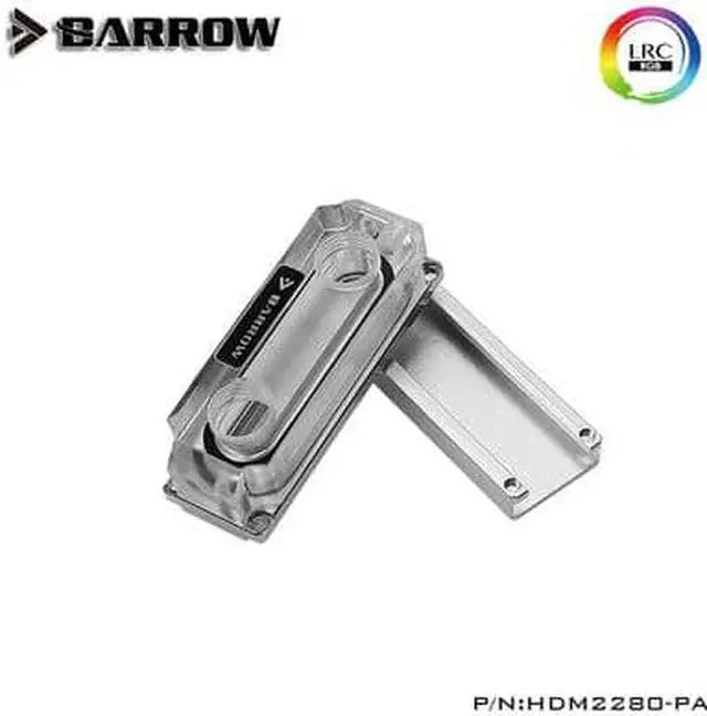 Alt view image 3 of 3 - M2 SSD  Water Block Double Sided Auxiliary Cooling 2280 22110PCIE SATA Black Silver HDM2280-PA