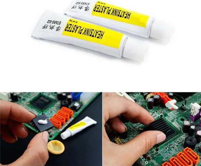 Alt view image 3 of 5 - Pads Conductive Heatsink Plaster Viscous Adhesive Glue for Chip VGA RAM LED IC Cooler Radiator Cooling
