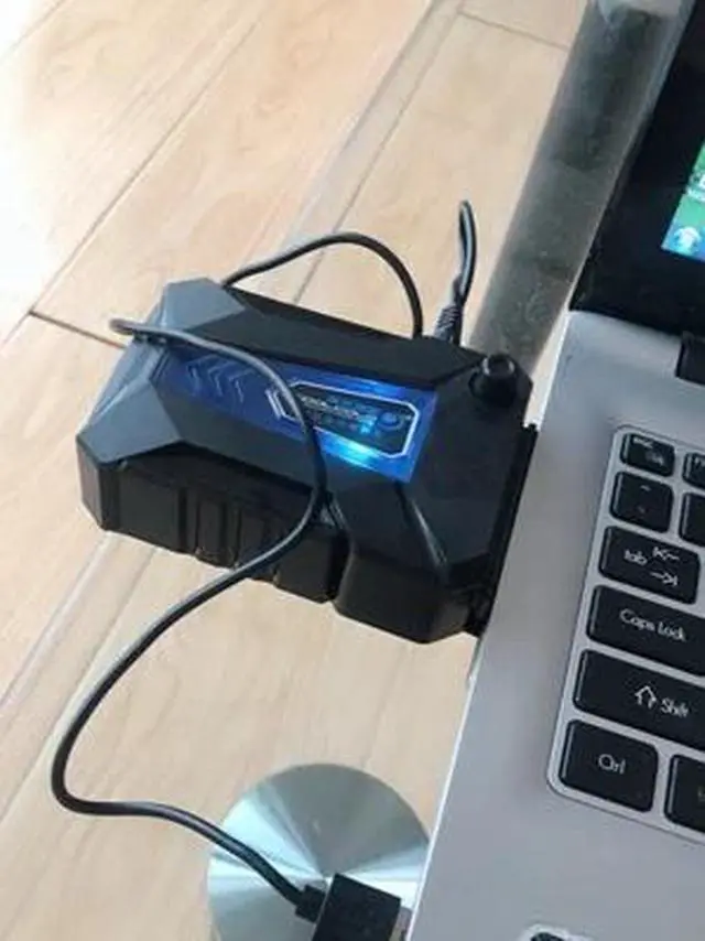 Alt view image 4 of 5 - Air Extracting Exhaust Cooling Radiator Fan for Notebook Laptop PC High Quality Promotion Mini Vacuum USB CPU Cooler V6