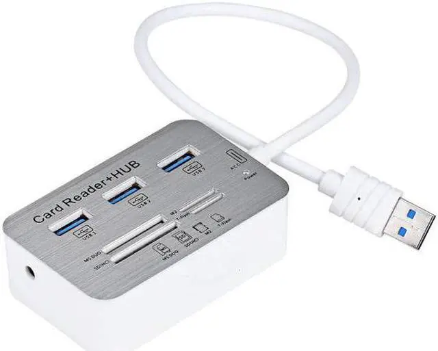 Main image of 3.0 Hub 3 Port Aluminum  3.1 Hub With MS  M2 TF Multi-In-1 Card Reader Portable  Hub for PC Laptop 20J29