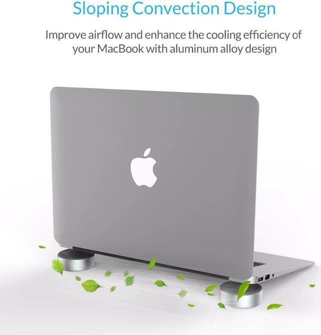 Alt view image 4 of 5 - USB3.0 HUB With Laptop Stand Aluminum Portable Cooling Pad Heat Dissipation Skidproof for MacBook Pro USB Splitter Adapter