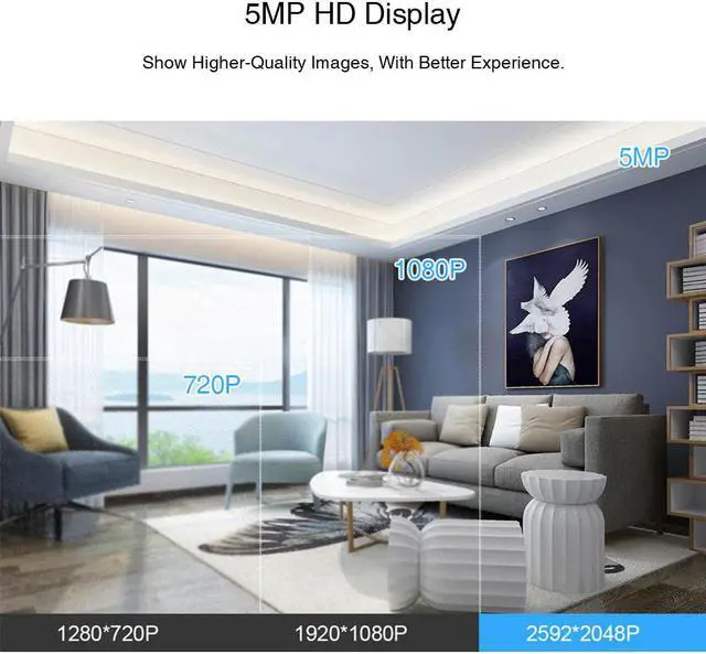 Main image of HD 5MP PTZ WiFi IP Camera 1080P Outdoor Waterproof Wireless Security Camera t AI Human Detection Surveillance Camera