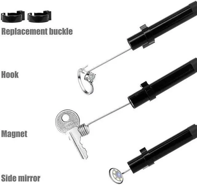 Alt view image 2 of 5 - Borescope 1080P 2.0MP Snake Camera 8mm Borescope Camera 4.3 " IPS Screen Waterproof Inspection Camera with 32GB