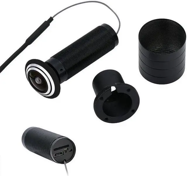 Alt view image 4 of 5 - Tuya WIFI 1080p HD Doorbell Peephole Camera Household Anti-theft Monitoring Alarm Concealed Wireless APP Security Camera