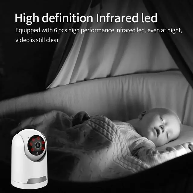 Alt view image 2 of 5 - 3MP Tuya t Life Indoor Wifi Camera Security Surveillance PTZ CCTV Camera Baby Moniter 360 Rotate Night Vision Auto Track