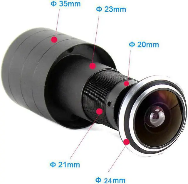 Alt view image 2 of 4 - 1920 * 1080P AHD Mini Peephole Fisheye Camera for door view 2MP 2441+ sony imx323 AHD signal Mini Camera for AHD system