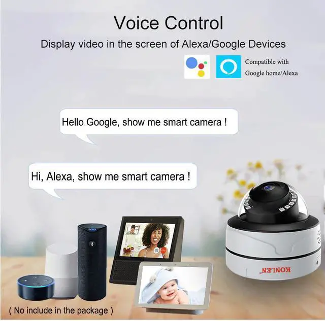 Alt view image 2 of 5 - WIFI Dome IP Camera External Video Surveillance Street Outdoor Security Protection Vandalproof t Life B Alexa Google