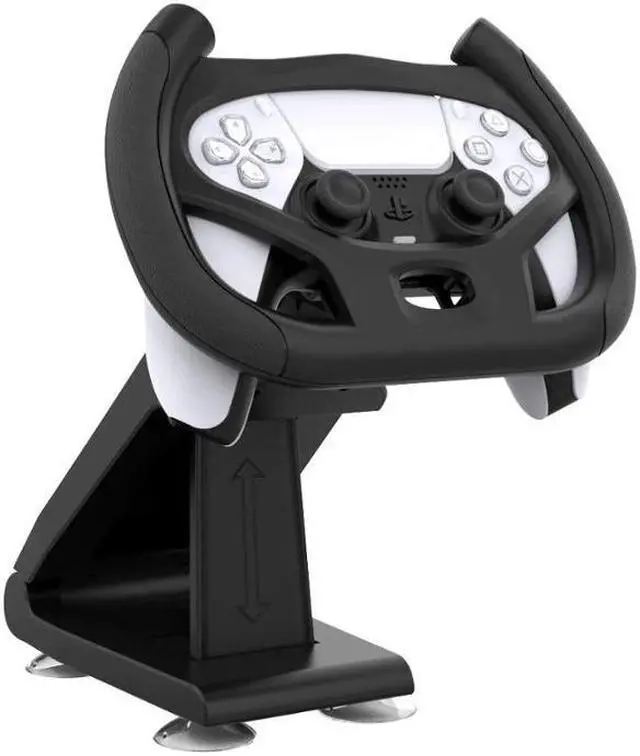 Alt view image 4 of 5 - For PS5 Axis Car Steering Wheel For PS5 Game Remote Controller Racing Wheel Driving Gaming Handle With 4 Suction Cups