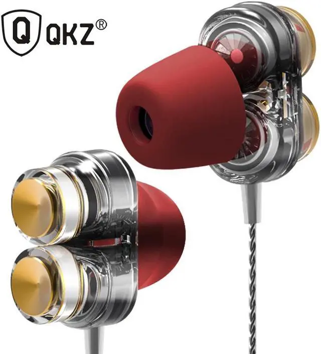 Main image of Genuine  KD7 Earphones Dual Driver Sport Earphone 3.5mm Jack Headset Hands  with Mic Music Earphone for All Phone Pc