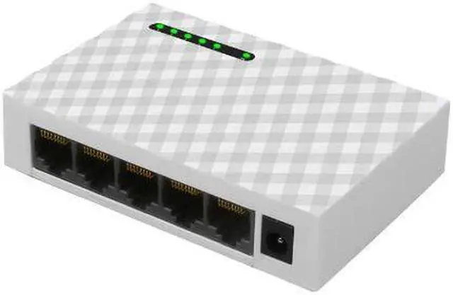Alt view image 5 of 5 - Switch 5Ports Ethernet Switch Mini 1000Mbps Desktop Network Switch RJ45 Hub,Smart, Plug and Play,Easy Setup
