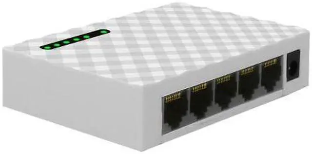 Alt view image 3 of 5 - Switch 5Ports Ethernet Switch Mini 1000Mbps Desktop Network Switch RJ45 Hub,Smart, Plug and Play,Easy Setup