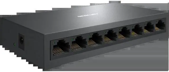 Alt view image 4 of 5 - Cabinet Network 8 Ports Gigabit Desktop Switch 1000Mbps Gigabit Ethernet Switch Lan Hub Full/Half duplex Exchange