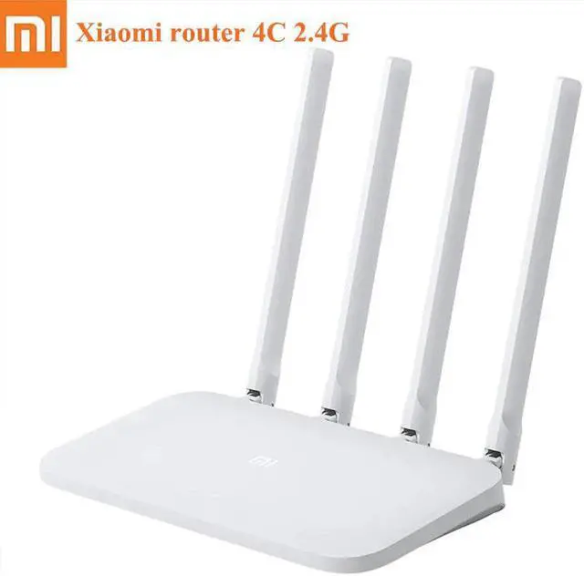 Main image of Mi WIFI Router 4C 64 RAM 300Mbps 2.4G 802.11 b/g/n 4 Antennas Band Wireless Routers WiFi Repeater Mihome APP Control