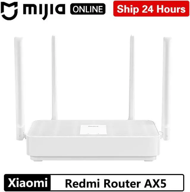 Main image of New  Redmi Router AX5 Wifi 6 Mesh 5 Core Gigabit 2.4G/5.0GHz Dual-Band Router Wifi Repeater 4 High Gain Antennas
