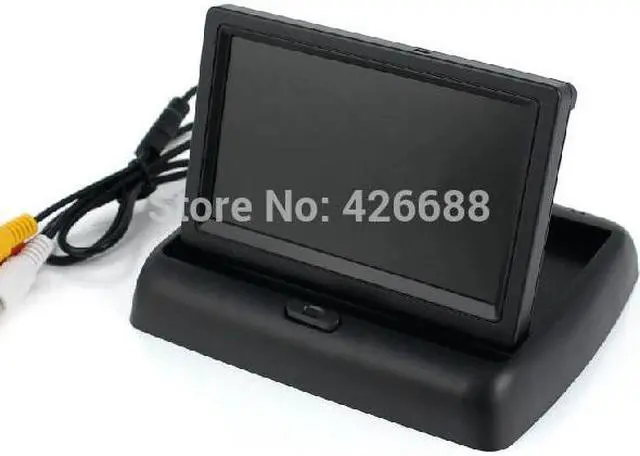 Alt view image 4 of 5 - shipping 4.3inch stand security TFT Car monitor for car rear view camera with high resolution and digital panel