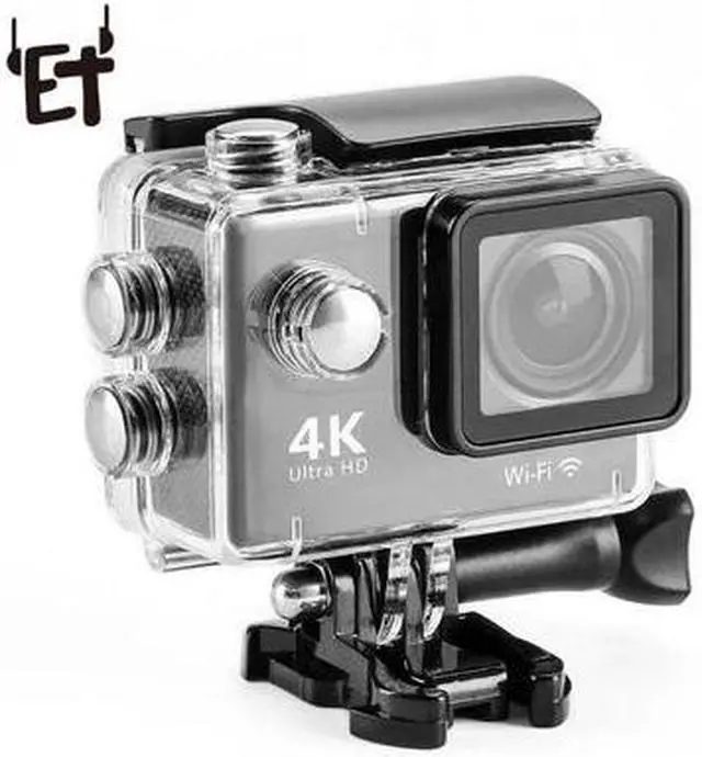 Alt view image 7 of 7 - H9 Sport Action Camera w/ Waterproof Shell 2.0inch Screen UHD Mini Camera 4K/30fps 1080p/60fps 720p/120fps Diving Video Camera