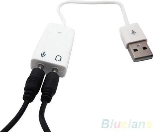 Main image of USB Audio Sound Card Adapter 7.1 Virtual Channel With Cable Microphone 3.5mm interface 3D  Sound Cards