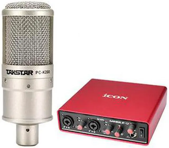 Main image of PC-K200 Recording Microphone with ICON Mobile U Sound card for Internet karaoke, personal recording, studio recording