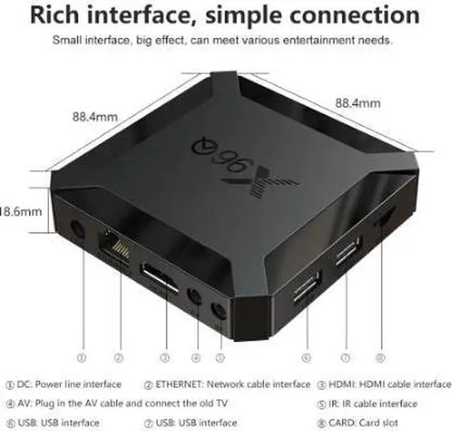 Alt view image 3 of 5 - Android smart tv Box Android10.0 allwinner H313 quad core 2G 16GB 4K 3D netflix  mini smart tv set top box media player