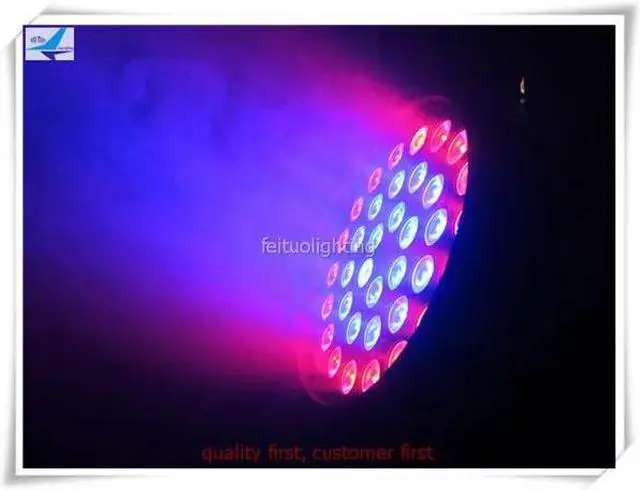 Alt view image 5 of 5 - 2pcs/lot 36X18W Moving Head Zoom Wash Light RGBWA UV 6in1 Circle Ring Color Change Rotation Wedding Disco Show Stage Light