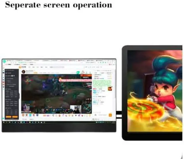 Alt view image 5 of 5 - Monitor 7 Inch Portable USB Monitor Raspberry Pi Touch Screen IPS Display Computer Monitor 1024X600